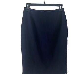 Escada Women Navy Blue Wool Skirt. Sz 34